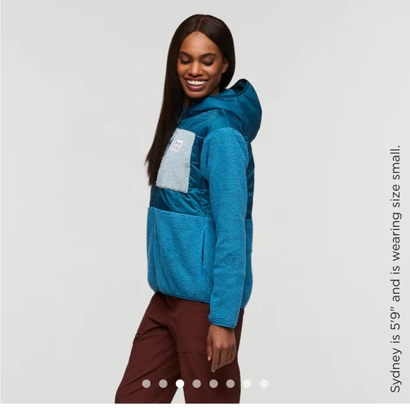 Cotopaxi Women's Medium Trico Hybrid Jacket Abyss Lake Blue NWT Hood Fleece - Picture 5 of 14